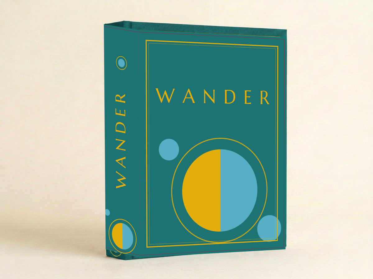 Wander faux-book preview